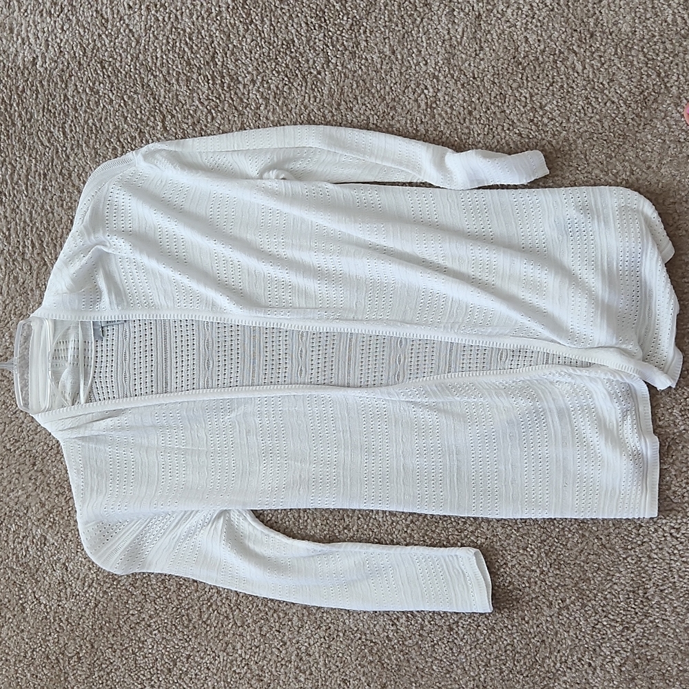 Open knit cardigan